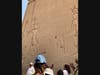 The huge image of Cleopatra VII.