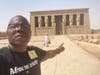 Newark, NJ’s History and Africana  Studies teacher pointing to the Temple of Dendara.   He is also the Coordinator for ASCAC (the Association for the Study of Classical African Civilizations) in New Jersey. 