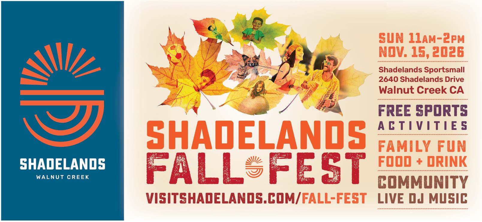 Shadelands FallFest: Free Sports, Food Trucks, Music & Family Activities