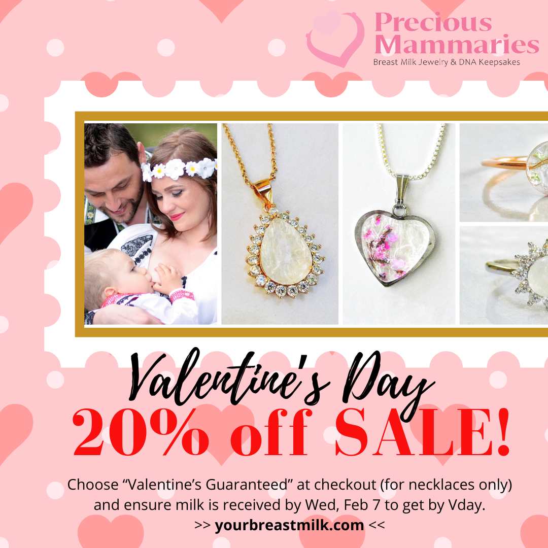 BREAST MILK JEWELRY Valentine's Day SALE! Get 20 OFF! Bel Air, MD Patch