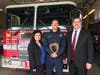 Drew Henry was presented with the “Responders First” award by General Manager Ruth Velez and Area VP Rod Gomez