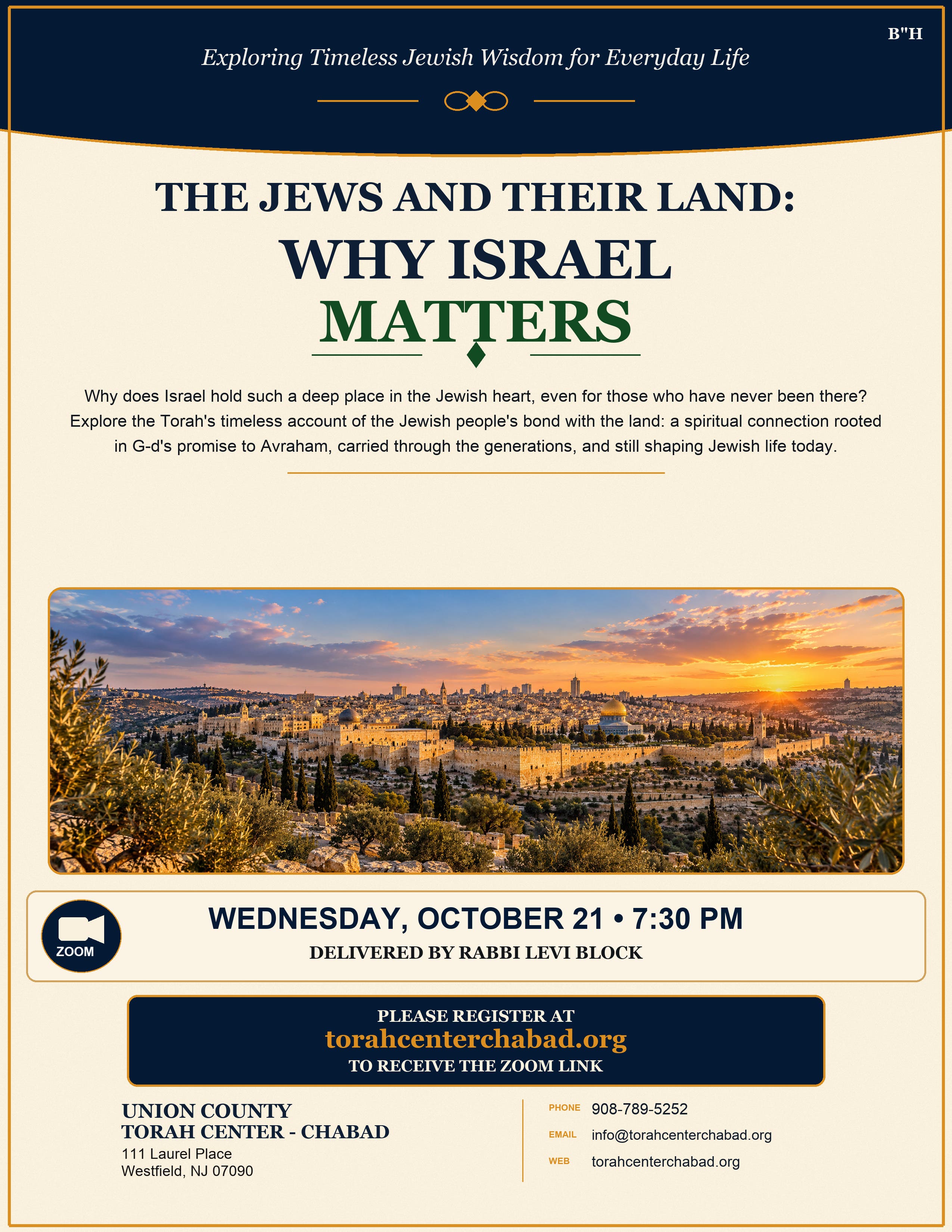 The Jews and their land: Why Israel Matters