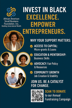 Click on link here to donate to the African American Small Business Foundation, Inc.