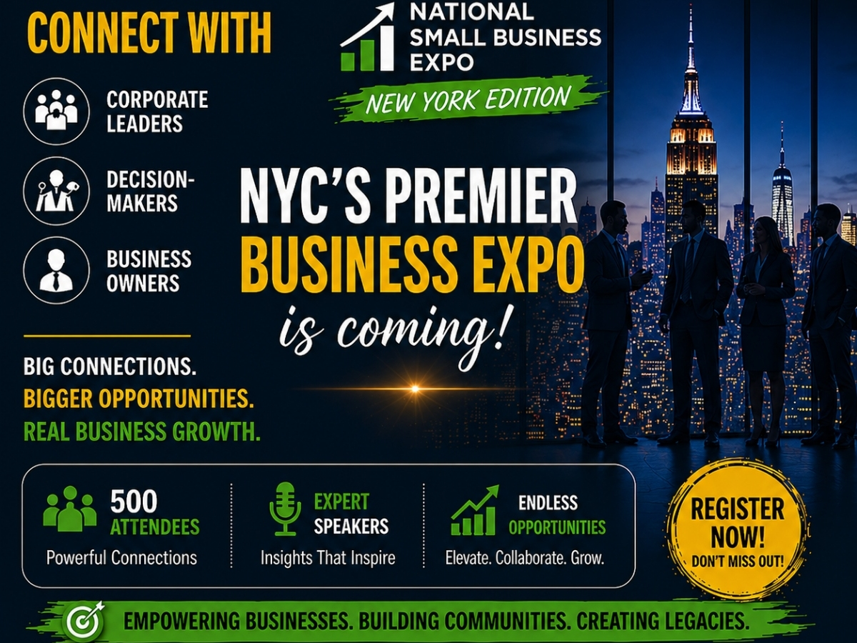 Attendees can expect a dynamic experience featuring expert-led panels, business solution sessions & access to industry leaders who are shaping the future of small business. The Expo will showcase a wide range of exhibitors representing diverse industries.