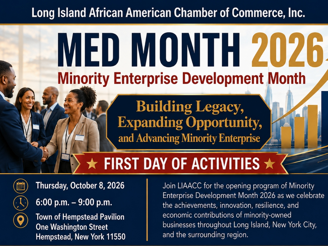Minority Enterprise Development Month will feature business education, networking, recognition programs, access-to-capital discussions, procurement information, leadership development, technical assistance, opportunities for entrepreneurs to connect, etc.