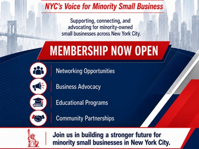 Founded in November 2023 NYCMSBCC was established to foster trade, commerce, and sustainable economic growth across all five boroughs, with an explicit mandate to empower Black-, Latino-, Asian-, immigrant-, women-, and veteran-owned small businesses.