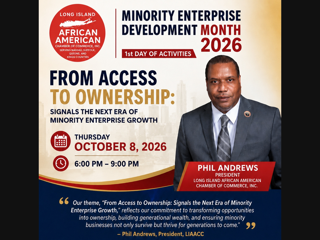 Minority Enterprise Development Month brings together business leaders, entrepreneurs, community organizations, government representatives, and advocates committed to strengthening minority-owned businesses and expanding economic opportunity. 