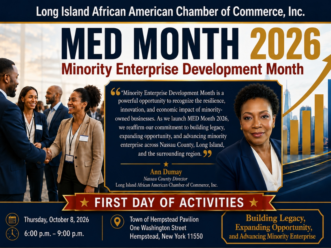 “Our fourth quarter is about moving from momentum to measurable impact,” said Ann Dumay, Nassau County Director of LIAACC. “The businesses we serve need more than networking. They need relationships that lead to contracts, capital, and customers .