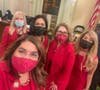 Assemblymembers Laurie Davies, Suzette Martinez Valladares, Eloise Gomez Reyes, Marie Waldron and Sharon Quirk-Silva on National Wear Red Day in the State Capitol.