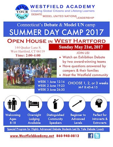 Westfield Academy of Debate, Model UN and Leadership