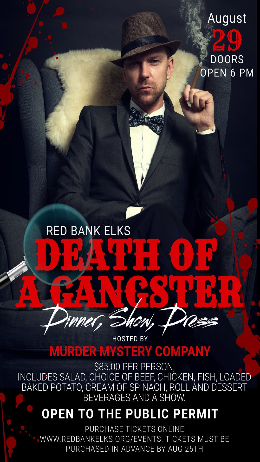 The Death of a Gangster Murder Mystery Dinner and Show