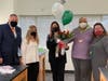 Pictured, left to right, from Hunterdon County Vocational School District: Dr. Todd Bonsall, Ashley Sanguiliano, Lana Shanahan, Elizabeth Martin and Tanya Nalesnik.