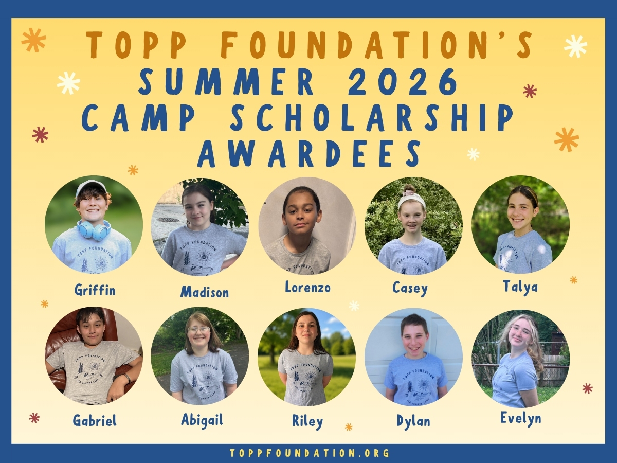 TOPP’s 2026 Camp Scholarship Awardees (ages 9–16)