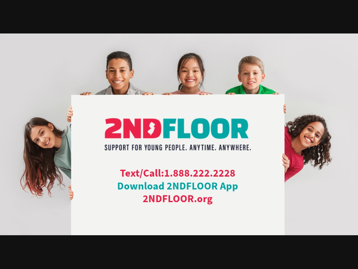 The 2NDFLOOR® free youth helpline provides 24/7/365 support via a new app