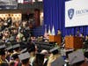 William A. Salcedo, Executive Director of Big Brothers Big Sisters of Coastal & Northern New Jersey addresses students at the Brookdale Community College 2026 Commencement Ceremony after receiving an honorary associate’s degree
