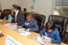 Signing certificates for all of the students who participated in the Airmont Mayor for a Day contest