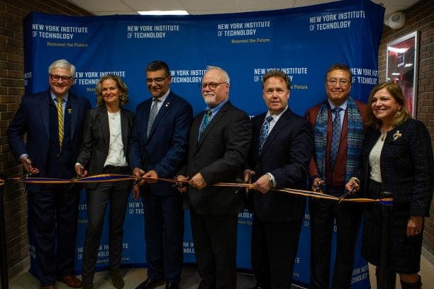 The official ribbon cutting of the New York Tech BSB Lab. 