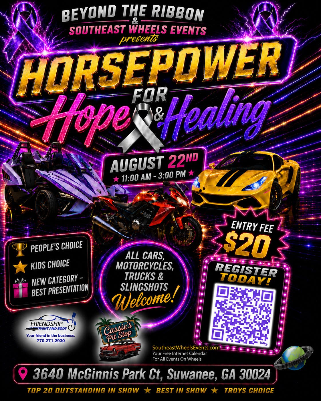 Horsepower for Hope & Healing Car, Truck and Bike Show