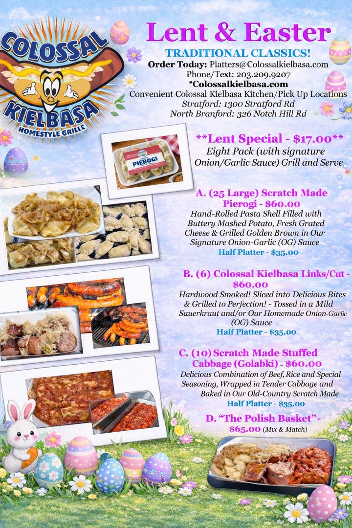 Celebrate Easter with Colossal Kielbasa Homestyle Classic Platters