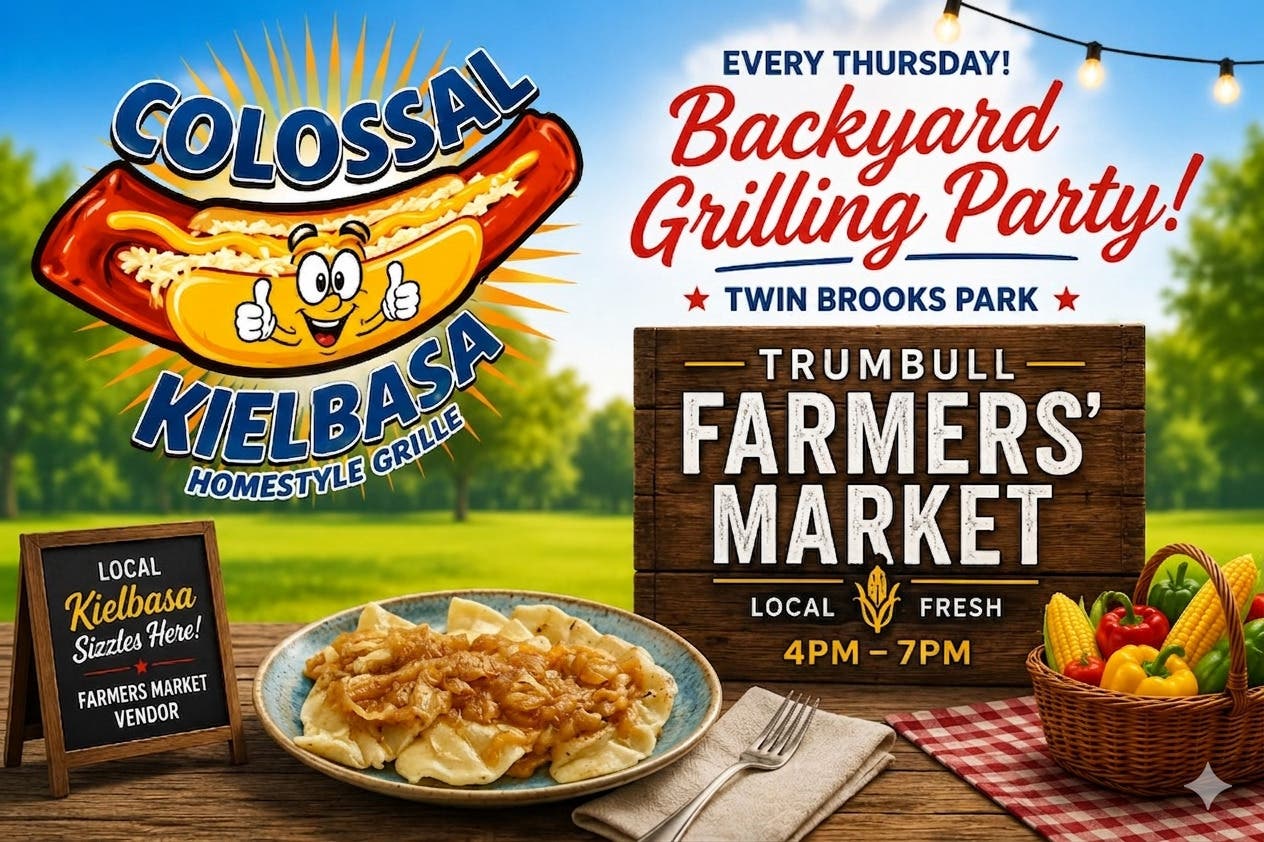 Colossal Kielbasa Homestyle Grille @Trumbull Farmers' Market