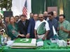 Flag-Hoisting ceremony in Glendale heights 