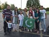 Flag-Hoisting ceremony in Glendale heights 