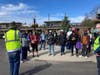 Safety talk at LIRR Babylon Station with Mark Hoffacker of LI Coalition for Transportation Safety.