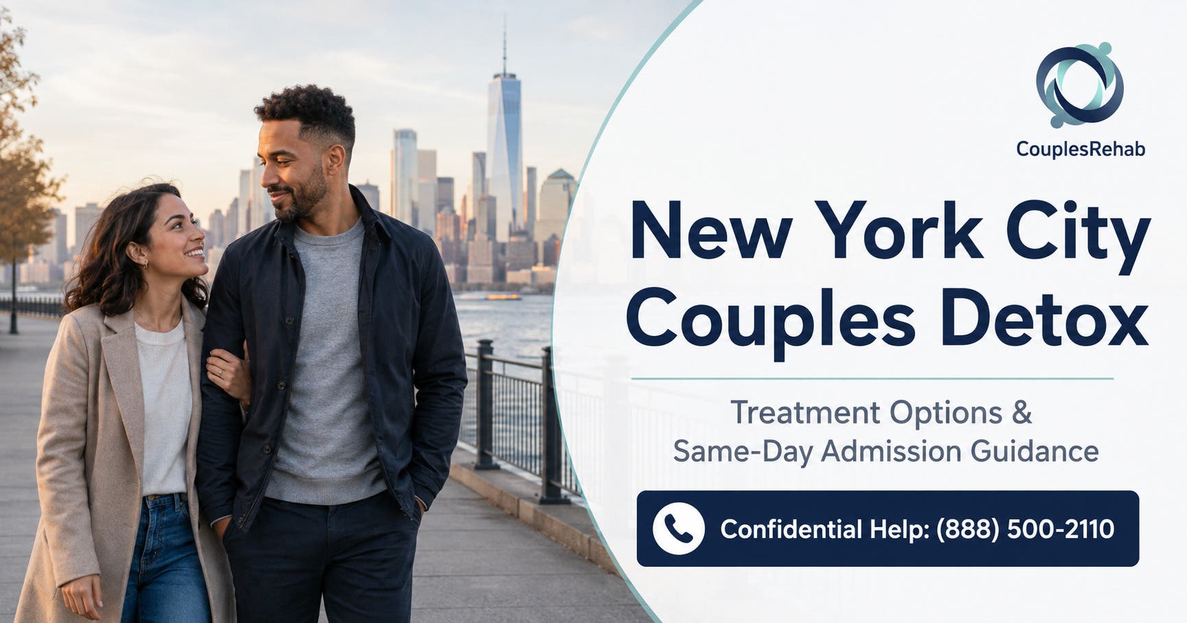 New York City Couples Detox: Same-Day Treatment Admission Guidance - Same Room Options