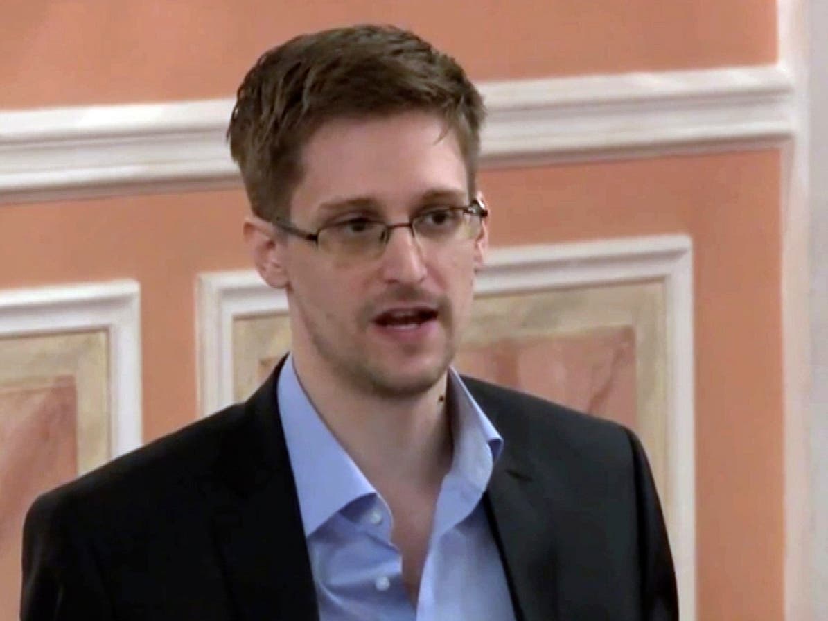 In this Oct. 11, 2013 file image made from video and released by WikiLeaks, former National Security Agency systems analyst Edward Snowden speaks in Moscow