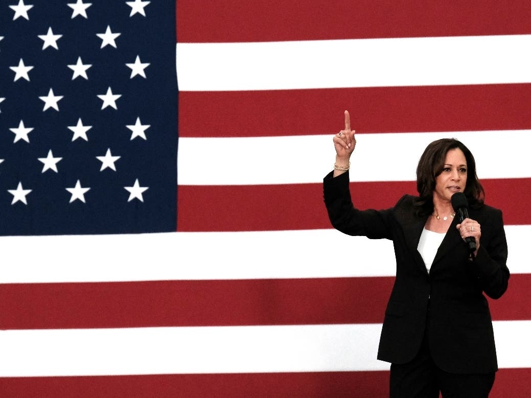  Kamala Harris endorsed Joe Biden on Sunday and said she would "do everything in my power'' to help elect him.