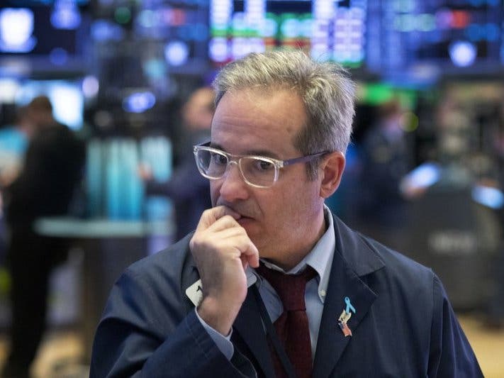 A trader works the floor at the New York Stock Exchange on Tuesday.