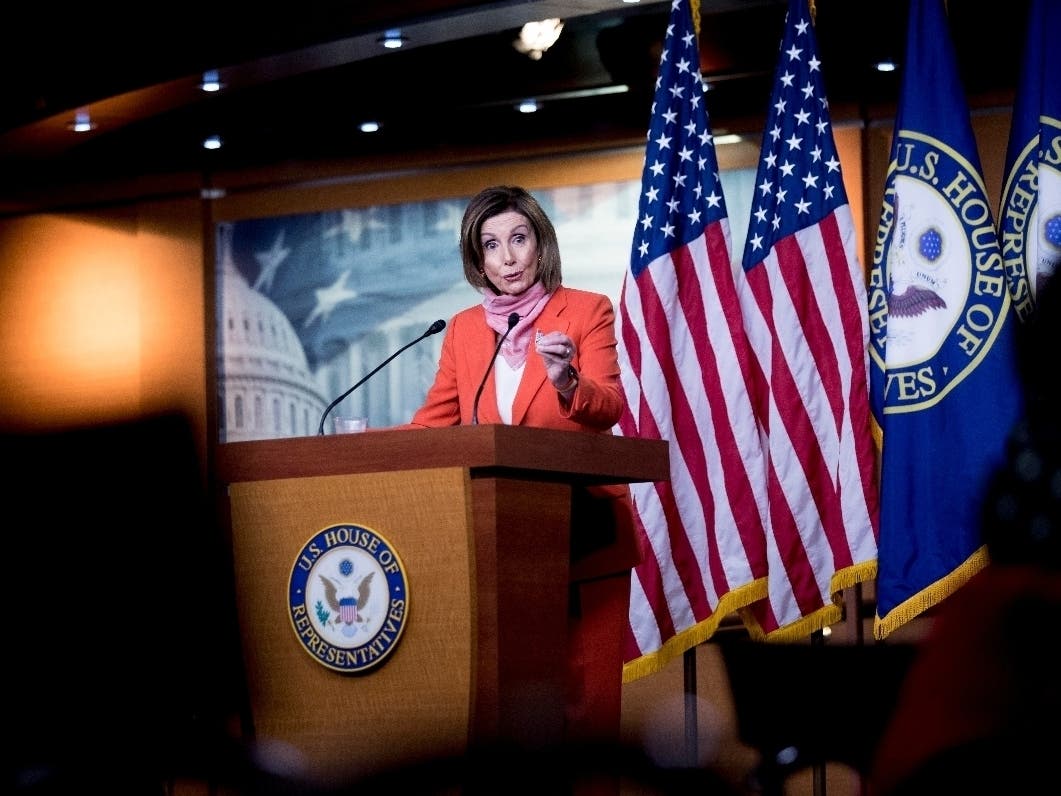 House Speaker Nancy Pelosi of Calif., speaks during a news conference on Capitol Hill.