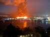 A four-alarm fire broke out at Pier 45 in Fisherman's Wharf early Saturday morning.
