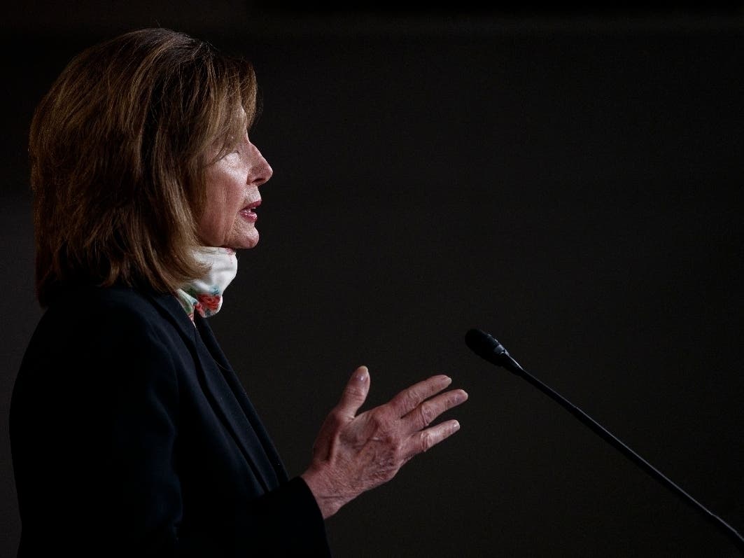 House Speaker Nancy Pelosi of Calif., speaks during a news conference on Capitol Hill in Washington, D.C. 