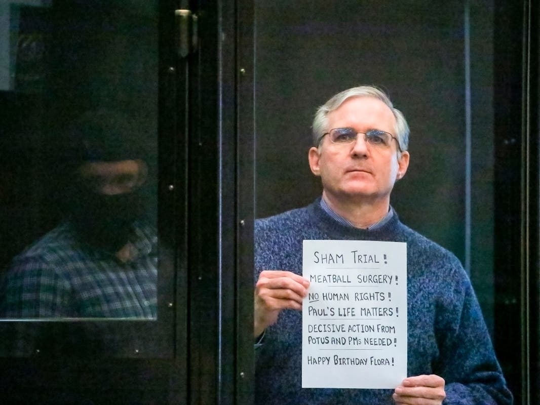 The Moscow City Court on Monday convicted Paul Whelan on charges of espionage and sentenced him to 16 years in maximum security prison colony.