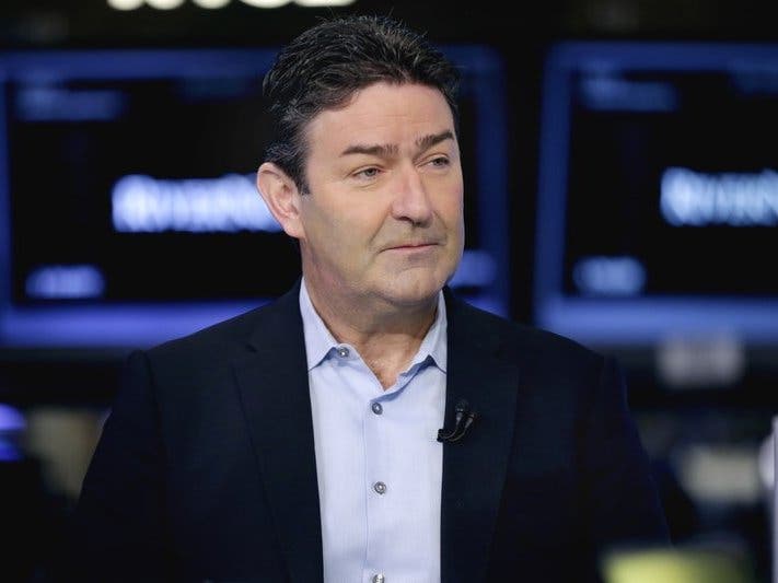 McDonald's CEO Steve Easterbrook is interviewed at the New York Stock Exchange. McDonald’s is suing Easterbrook, the former CEO, saying he lied about relationships with employees and destroyed evidence before he was fired.