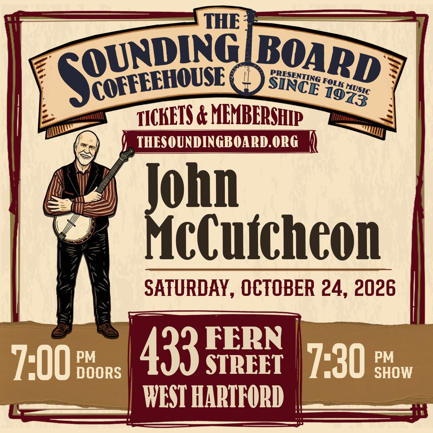 John McCutcheon at The Sounding Board