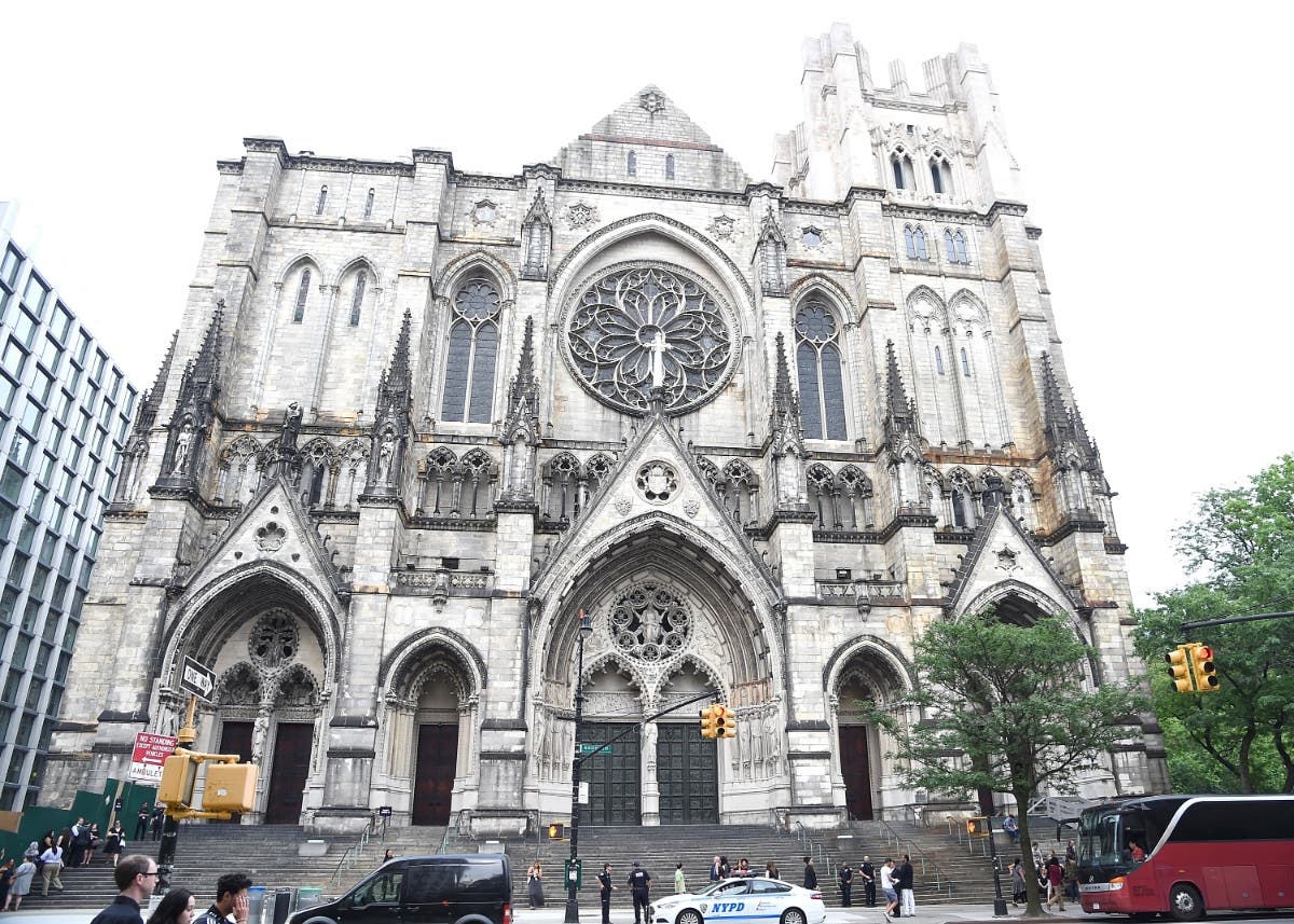 A view of the cathedral exterior at the 2016 Logo's Trailblazer Honors at Cathedral of St. John the Divine.
