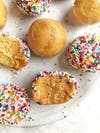 Image shows cake batter balls.
