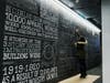 A mural painted by Lisa Quine inside a GBX building in Cleveland. 