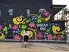 A mural painted by Lisa Quine on a building in the Gordon Square Arts District.