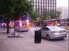 First responders at the scene of a shooting in Dallas, Texas, on Monday.