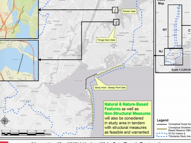 North Shore residents are urged to attend the public meeting on a floodgate plan that experts say could flood Long Island Sound communities.