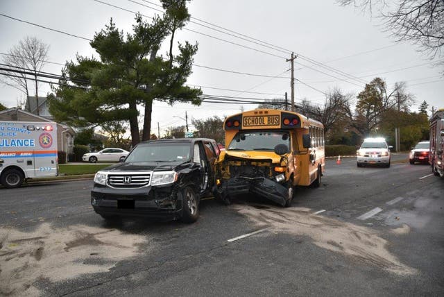 Nassau School Bus Crash: 7 Rushed To Hospital | Hicksville, NY Patch