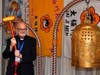 Bishop Gregory Mansour of Saint Maron of Brooklyn rang the Bell of World Peace and Love and made his wishes for peace.