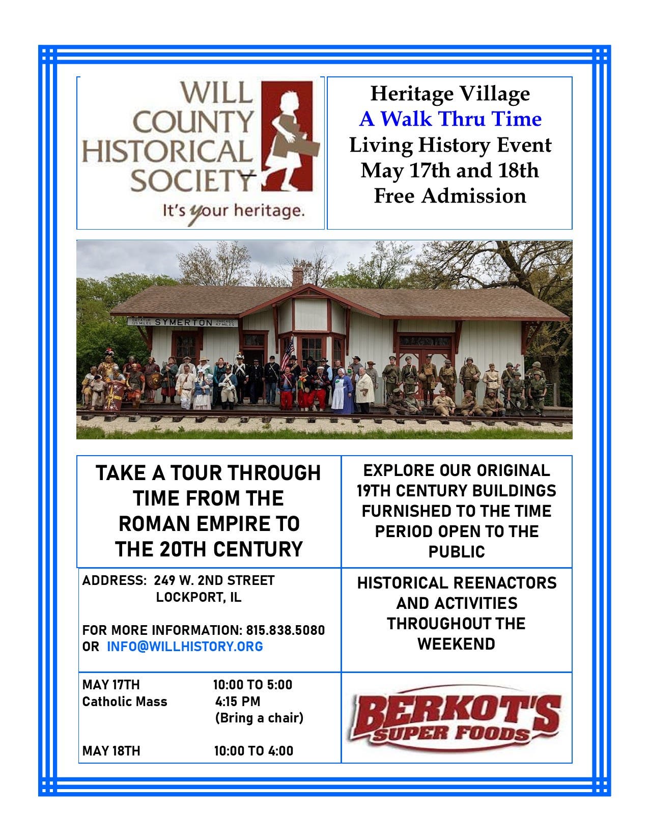 A Walk Thru Time Living History Timeline