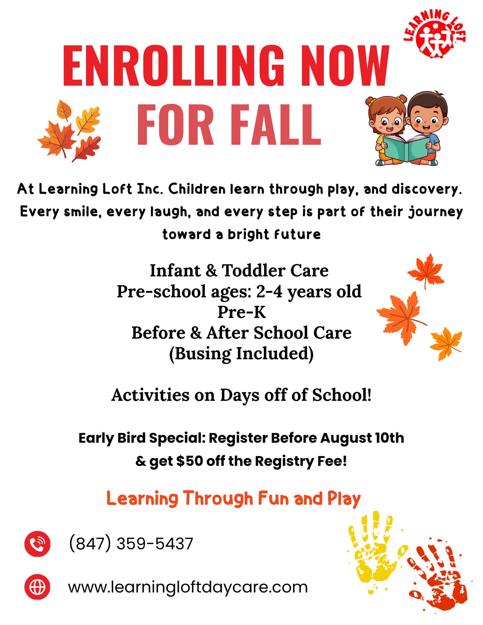 Early Bird Registration Special, Enroll Today!