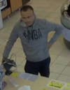 A video surveillance photo of a possible suspect obtained by MBPD.
