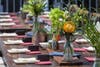 Table settings at the Side Stage pop-up restaurant.