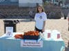 Runners were treated to water and snacks after the race.